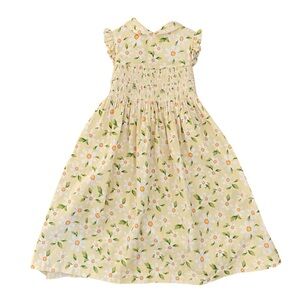 Vintage Laura Ashley Yellow Daisy Corduroy Dress